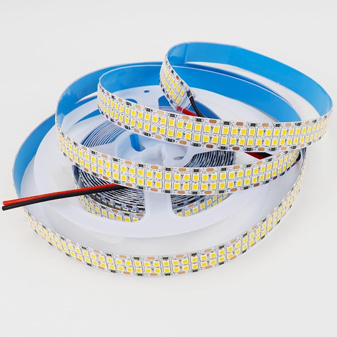 Warm White LED Strip Lights 3000K Double Row DC12V 16.4ft 2400LEDs | 2835 SMD - Image 2