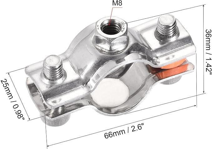 uxcell Wall Ceiling Mount Pipe Supports, 304 Stainless Steel Adjustable Pipe - Image 2