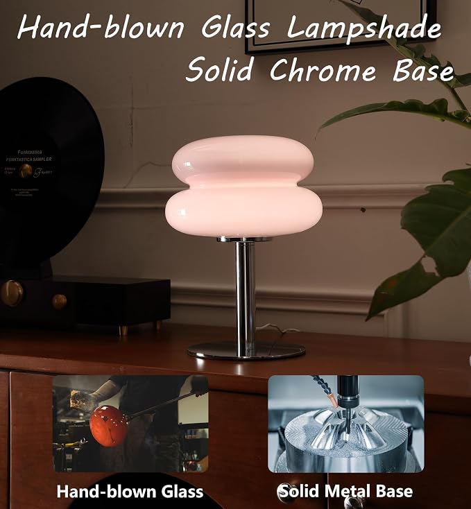 Glivpny Mushroom Table Lamp, Mid Century Modern Decor Lamp | Cool Desk Lamps - Image 3