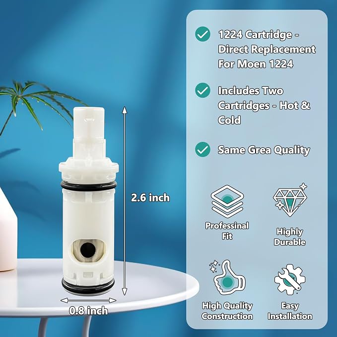 1224 14272 Faucet Cartridge Replacement Compatible - Image 2