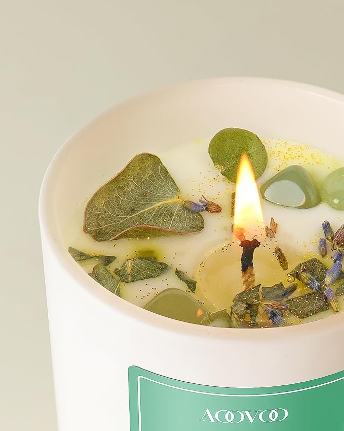 AOOVOO Eucalyptus Mint Scented Candles - Image 3