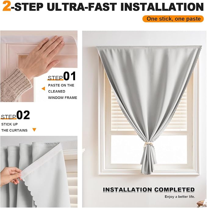Self Adhesive Blackout Curtains - Image 2