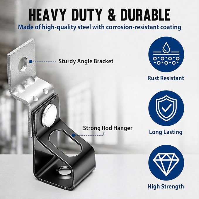 Hicarer 50pcs 1/4″ Threaded Rod Hanger - Image 4