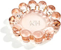 Chic Orange Bubble Glass Candle Dish – Modern Clear Glass Candle Holder by khtumeware
