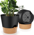 YNNICO 10-Inch Plant Pots, Self-Watering Planters by AFamilyofGardenLovers