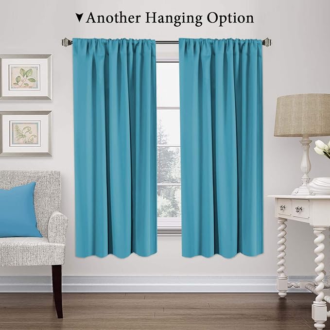 H.VERSAILTEX Blackout Tie Up Curtain Energy Efficient Window Shades Adjustable - Image 4