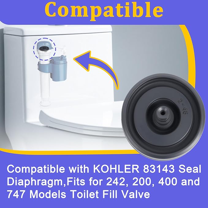 3 Pack Toilet Fill Valve Seal replacement - Image 4