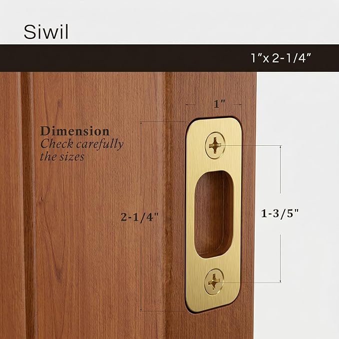 Deadbolt Strike Plate, Round Corner, Solid Stainless Steel, Heavy Duty - Image 5