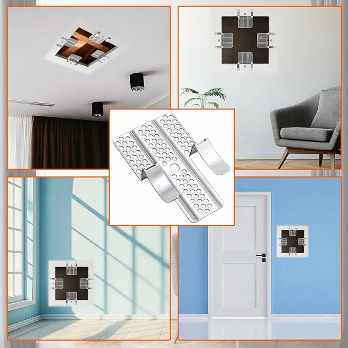Drywall Repair Clips, Stainless Steel Wall Patch Kit, Fits 1/2" and 5/8" Panels - Image 7