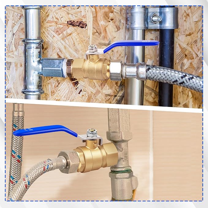 1inch Full Flow Forged Brass Ball Valve, 150 PSI WSP / 600 PSI WOG Pipe - Image 8