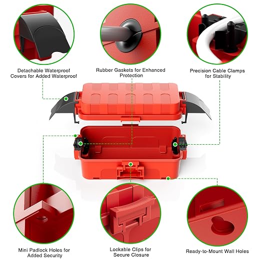 2 Pack IP55 Small Outdoor Electrical Box Waterproof - Image 6