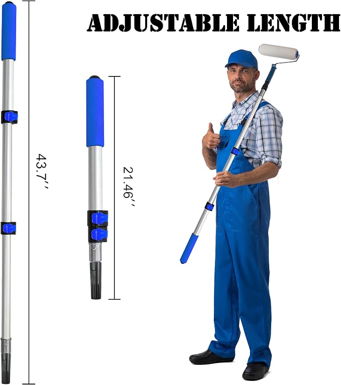 18-Inch Self-Leveling Cement Tool Kit, Upgraded Spike Roller Set - Image 8