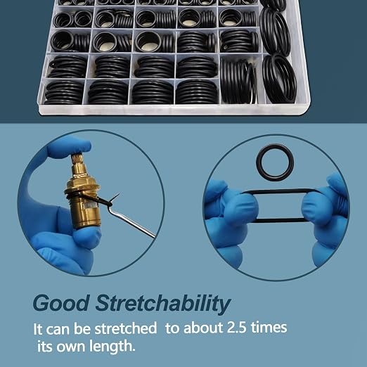 KEZE 1008 Pcs SAE O Ring Kit, 32 Sizes USA Standard Nitrile 70A Rubber Seals - Image 8