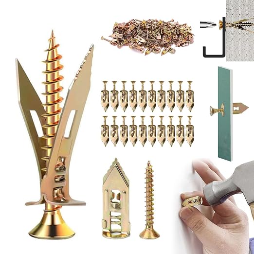 Self Drilling Drywall Anchors and Screws Kit, 2026 NEW Wall Anchors by creativitychangeslifestyle