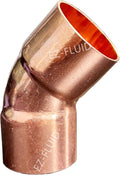 EZ-FLUID Plumbing 2" C X C LF Short Radius Copper 45 Degree Elbow Pressure by EZ-FLUIDPlumbingProducts