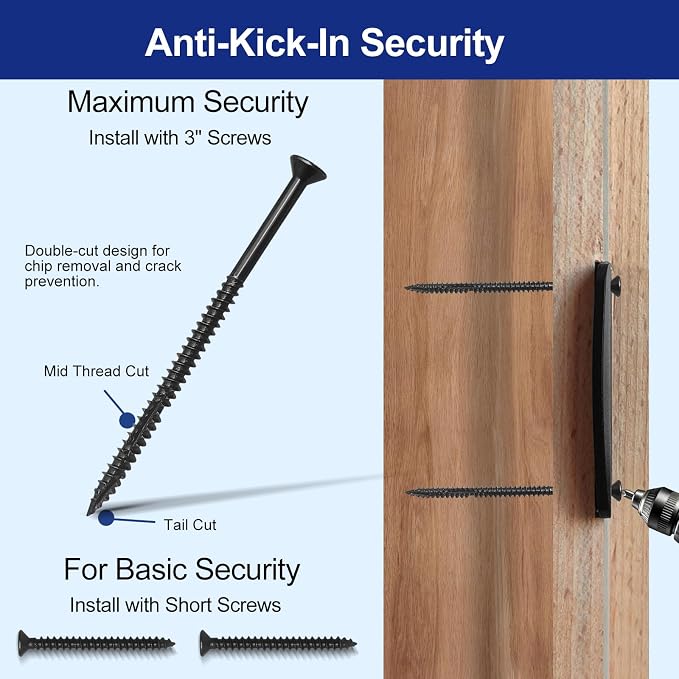 Standard Door Strike Plate Ultra Heavy-Duty Version, 2-1/4" x 1-3/4" | 2.5mm - Image 5