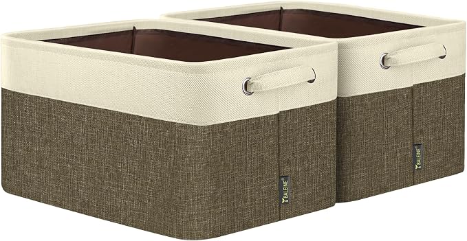 BALEINE 2 Pack Fabric Closet Storage Bins by BALEINE