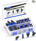 TAILONZ PNEUMATIC 1/4 Inch od Push to Connect Fittings Pneumatic Fittings Kit by TAILONZPNEUMATIC