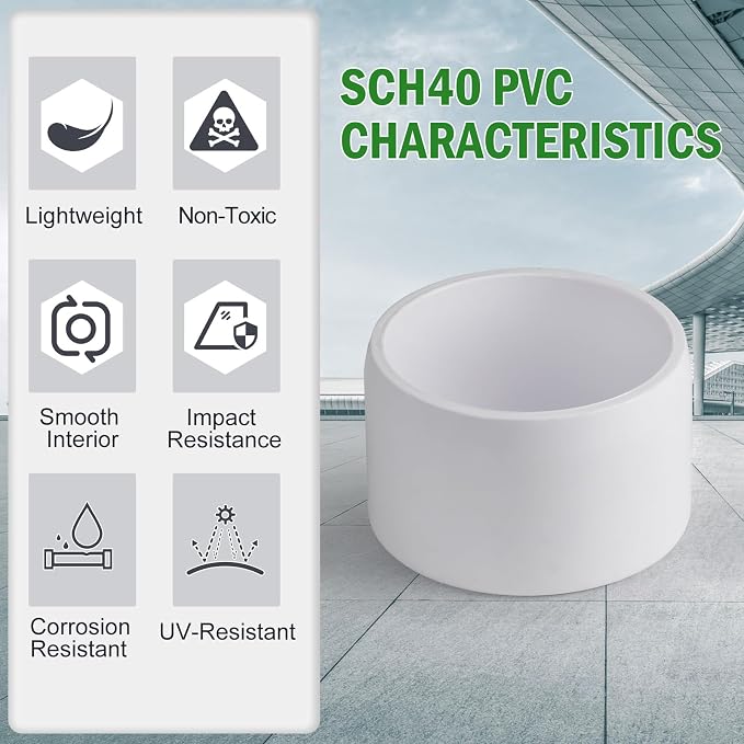 SCH40 PVC Cap 1 Inch - Image 5