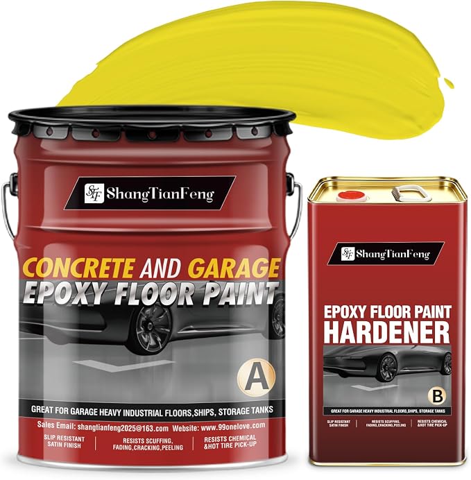 4 Gallon Epoxy Floor Paint kit by STFShangTianFengPAINT
