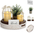 Modern Rustic Farmhouse Candle Lantern Set of 5, Burlywood | Decorative by Mumufy