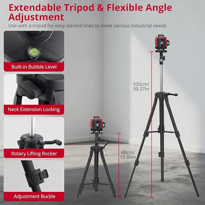 12 Line Laser Level 30M/98Ft Self Leveling Laser Level - Image 2