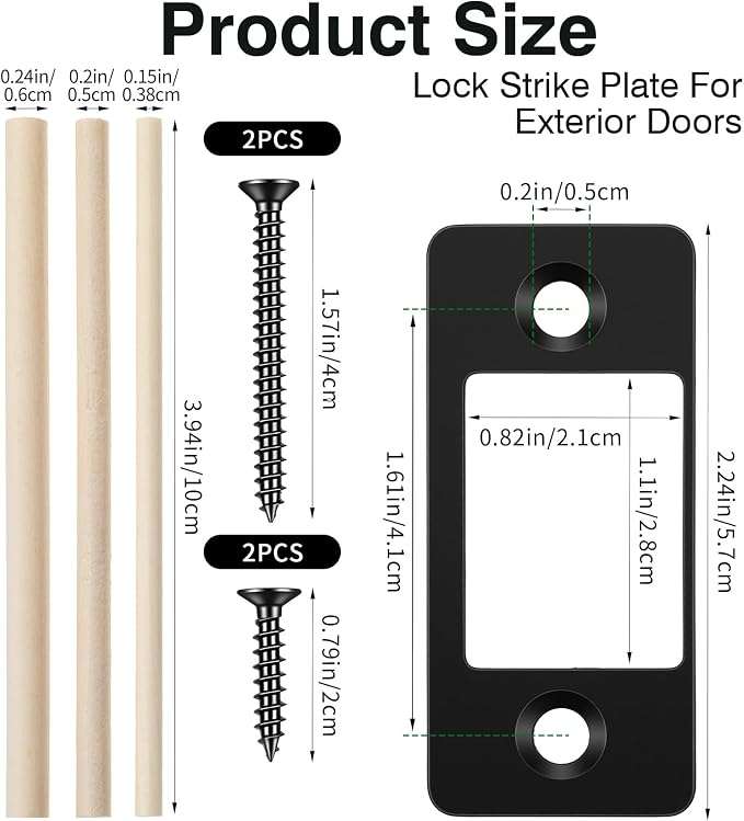 Adjustable Door Strike Plate, Adjustable Strike Plate - Image 2