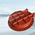 6mm Thick Flanged Backflow Preventer Drainage Gate | Sturdy Cast Iron by XILYZMO