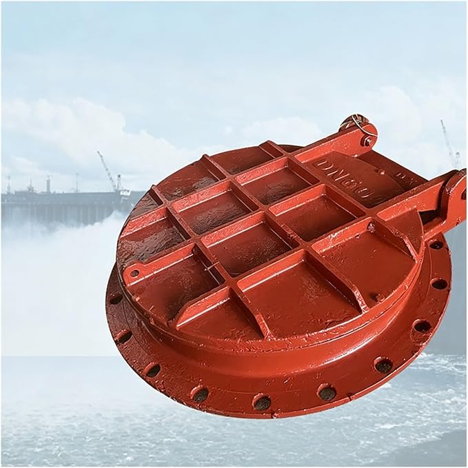 6mm Thick Flanged Backflow Preventer Drainage Gate | Sturdy Cast Iron by XILYZMO