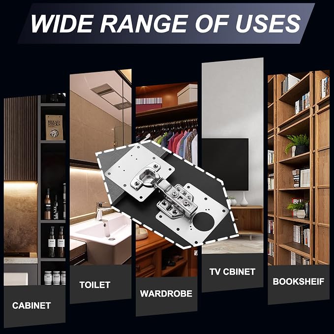 Cabinet Hinge Repair Plate Hinges Repair Fixing Plates Cabinet Repair Board | 6 - Image 6