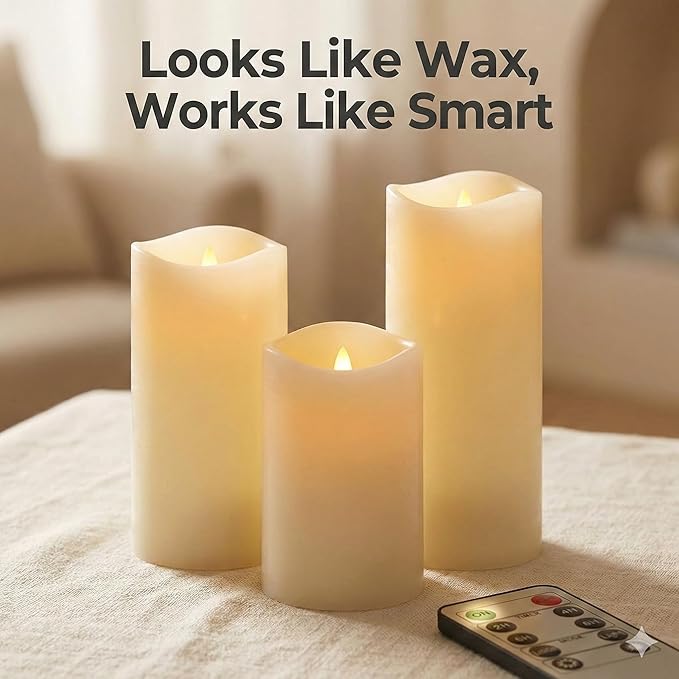 Waterproof Flameless Candles, Flickering Indoor Outdoor Candles - Image 8