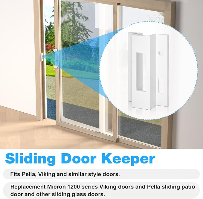 Patio Sliding Door Keeper／Hook Style Latch／E 2124 Latch Lock | Replacement Pella - Image 4