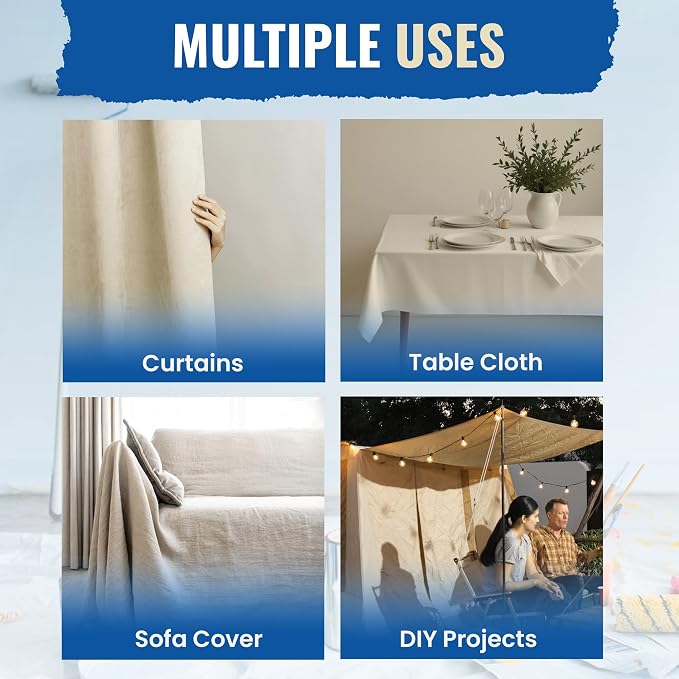 REDIBLUE Canvas Drop Cloth for Painting - Image 9