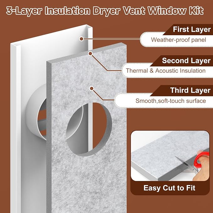 BJADE'S Dryer Vent Window Kit - Image 4