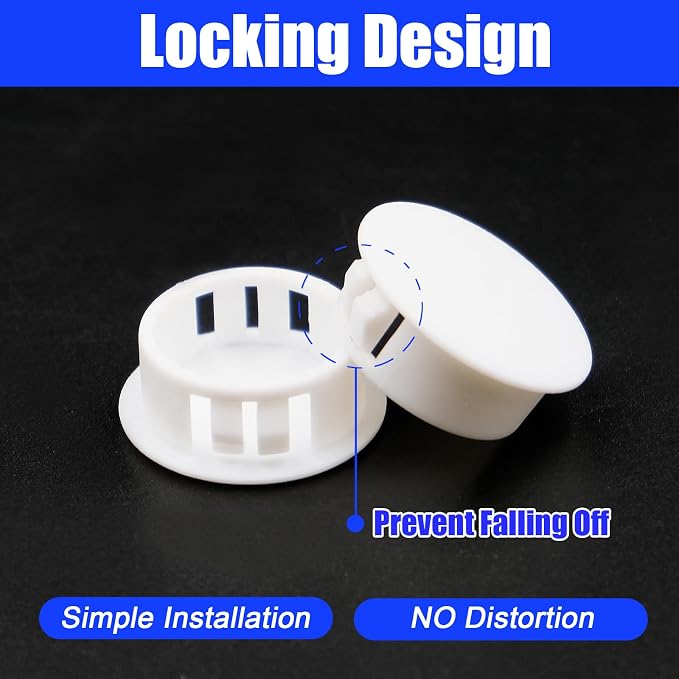 210PCS Plastic Hole Plugs White Plastic Plug Kit Flush Type Hole Plugs | 9 - Image 3
