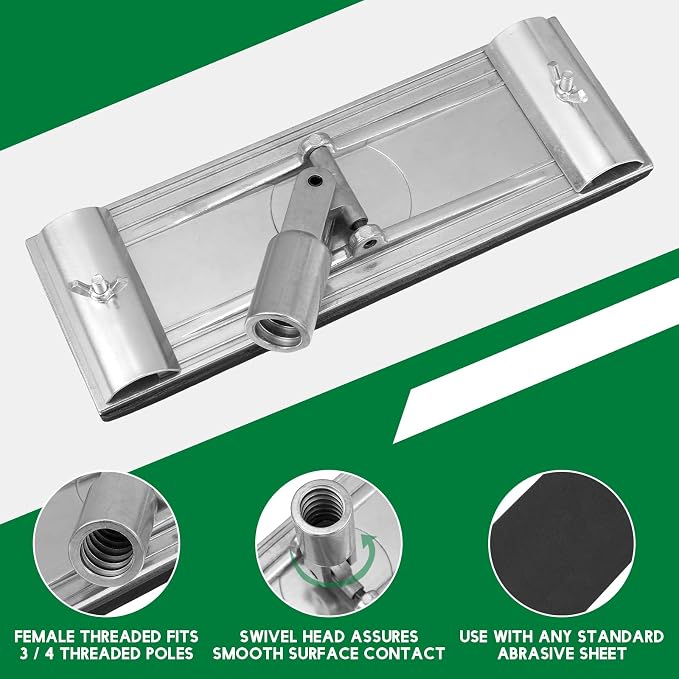 Hicarer 2 Pcs No-flip Pole Sander Head - Image 3