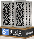 Howeall 4x10 Inches 6 Pack Heavy Duty Walkable Floor Register by Howeall