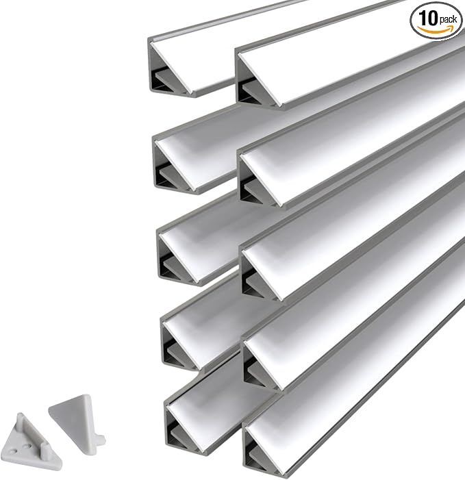 Wired4Signs 10 Pack 2m LED Corner Channel Kit by Wired4Signs