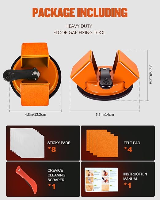 Floor Gap Fixer Tool for Laminate Repair, Floor Suction Cup Tool for Gaps - Image 7
