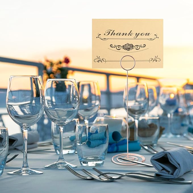 Table Number Holders, Photo Holder | Cards Stand Name Menu Clips, Large Size - Image 5