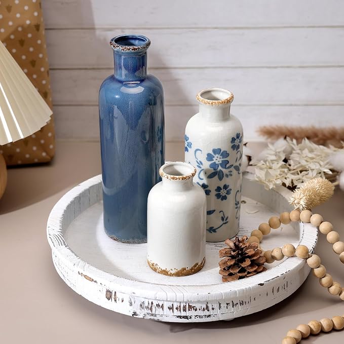 Vintage Ceramic Vases Set of 3, Flower Vase - Image 6