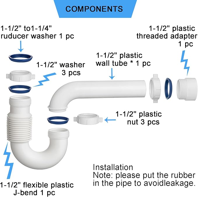 Yariwiz White P Trap 1 1/2 Inch - Image 6