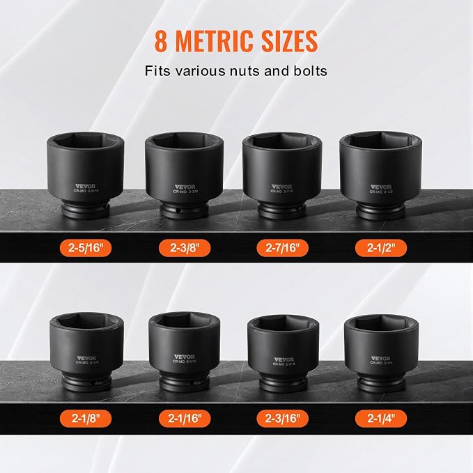 VEVOR Axle Nut Impact Socket Set - Image 3