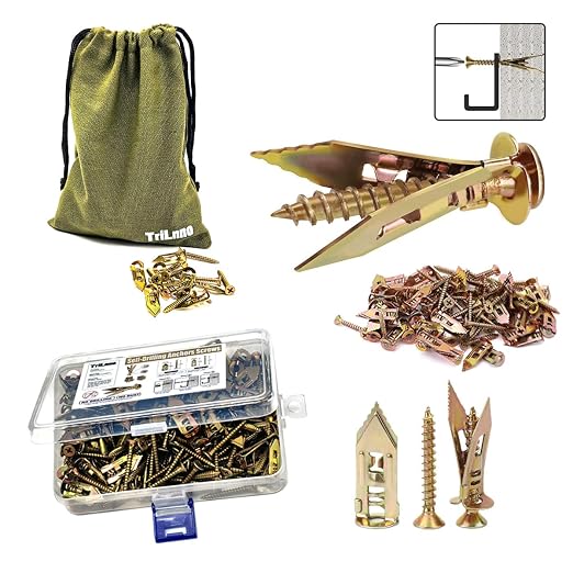 Self Drilling Drywall Anchors and Screws Kit, Heavy Duty Steel Wall Anchors by creativitychangeslifestyle
