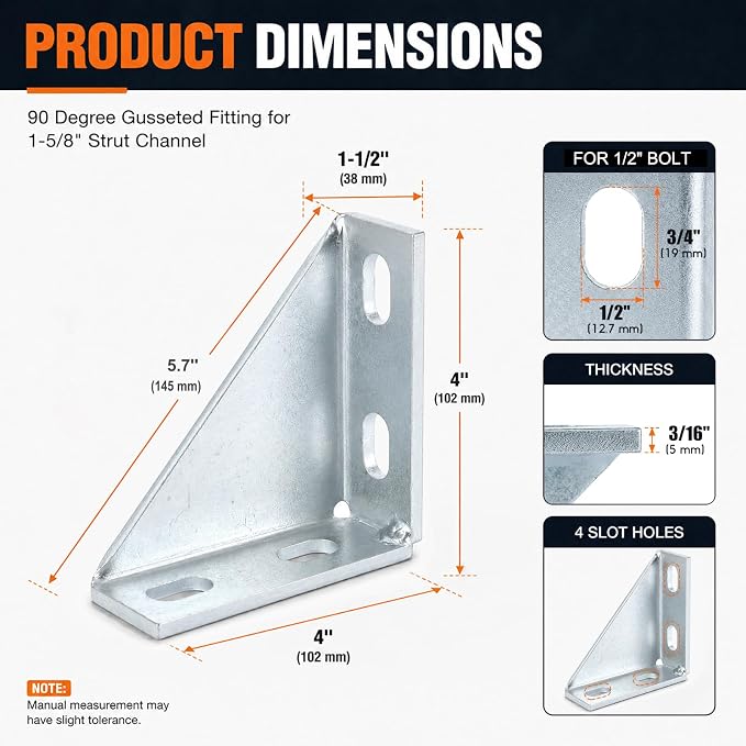 8 Pack 90 Degree Gusseted Fitting - Image 4