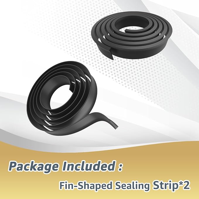 2PCS Compatible with Andersen Storm Door Bottom Sweep Fin Weatherstrip | - Image 3