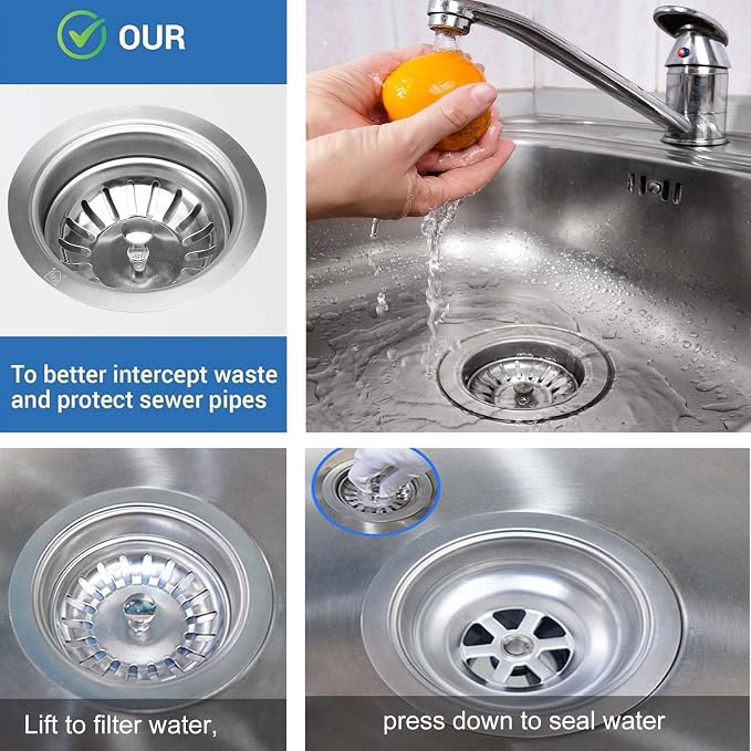 3-1/2'' Kitchen Sink Drain Kit - Image 5