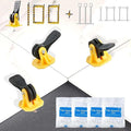 Tile Leveling System Kit Reusable 100pcs Tile Leveler+400pcs 1/8'' Cross-Shaped by FACITE