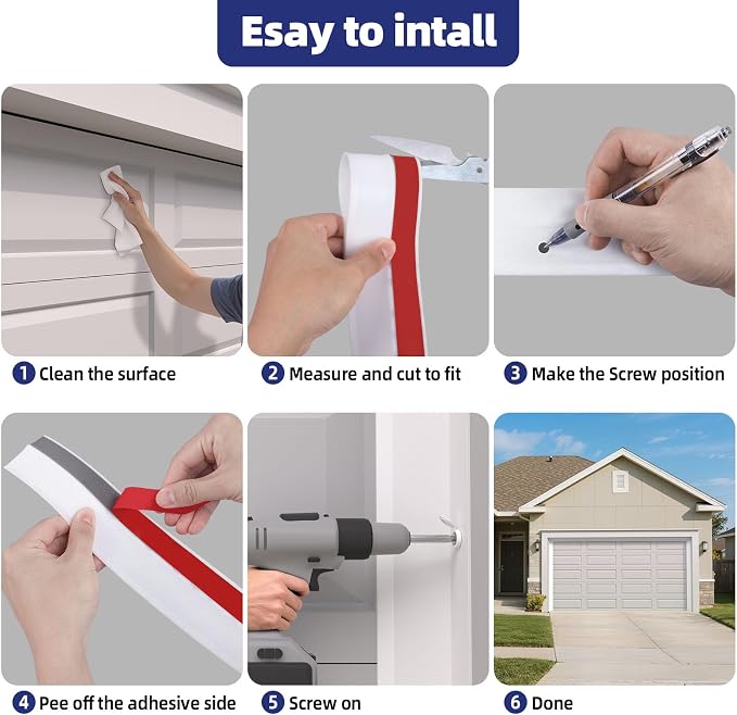 Garage Door Top and Side Seal, 36 FT x 2.2", adhesive backed seal - Image 7