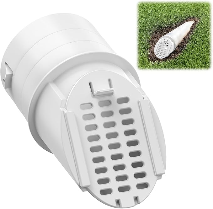 4” Slope Drainage Grate Cover, Rain Diverter, Drainage Grate Yard Drain Emitter by Lebenwell